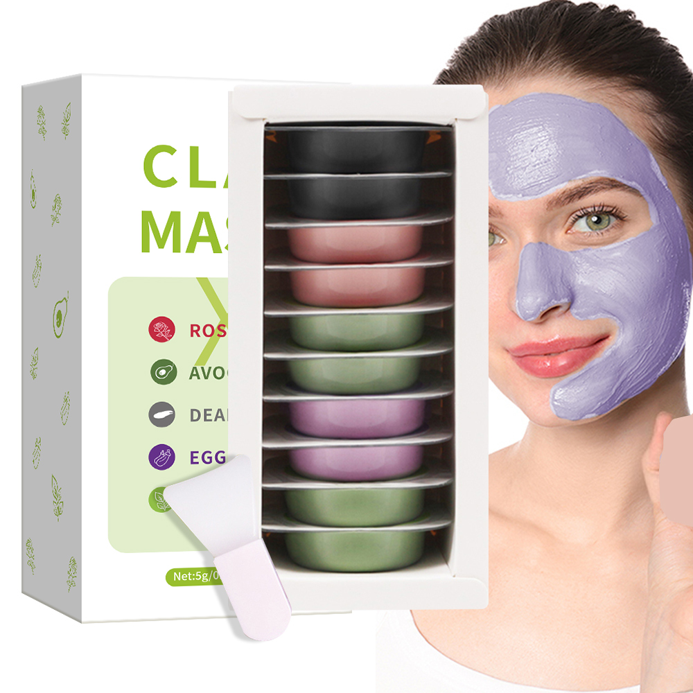 Bentonite Clay Mask - 5g*10pcs clay mud mask set hyaluronic