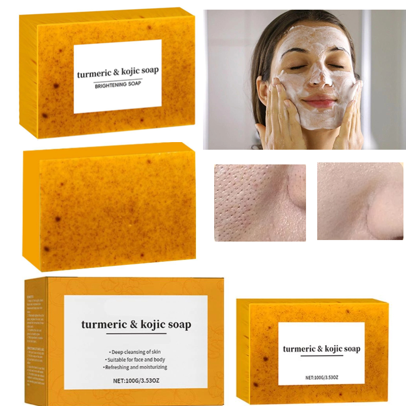 Kojic Acid Soap - 100g Turmeric Hand Made Soap Lemon