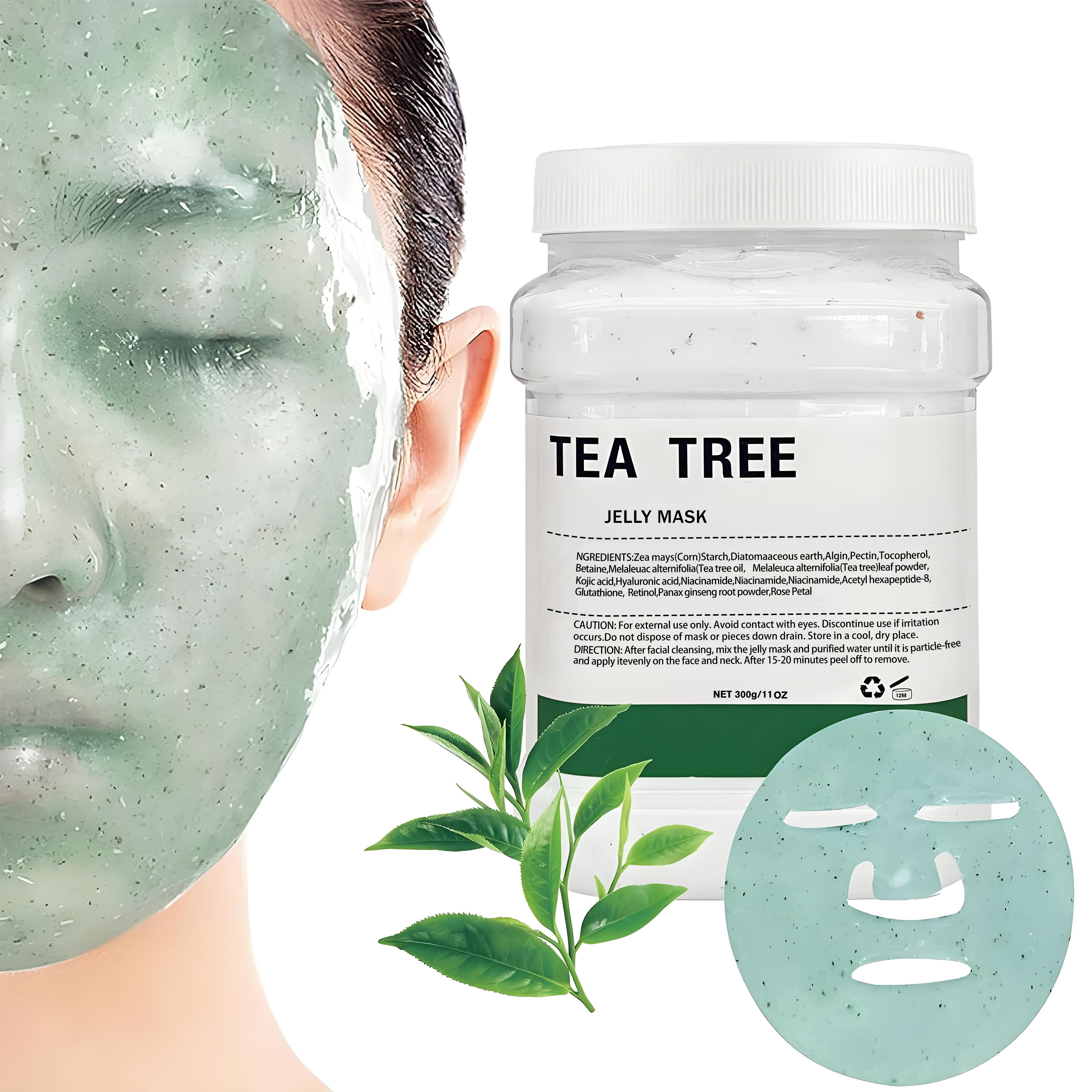 Bentonite Clay Mask - Tea Tree Jelly Facial Mask, 11-ounce