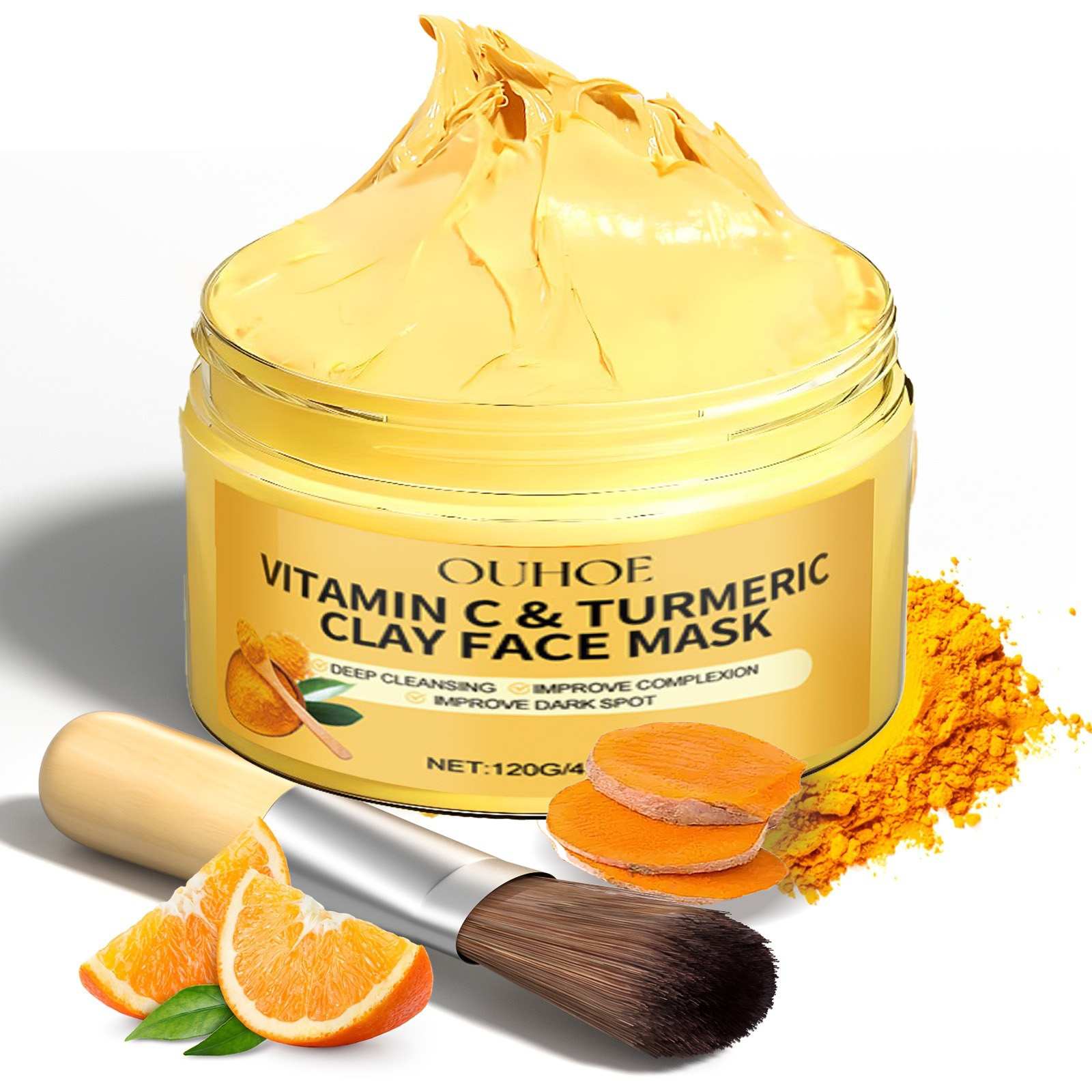 Bentonite Clay Mask - 1/3PCS Turmeric VitaminC Clay Mask Deep