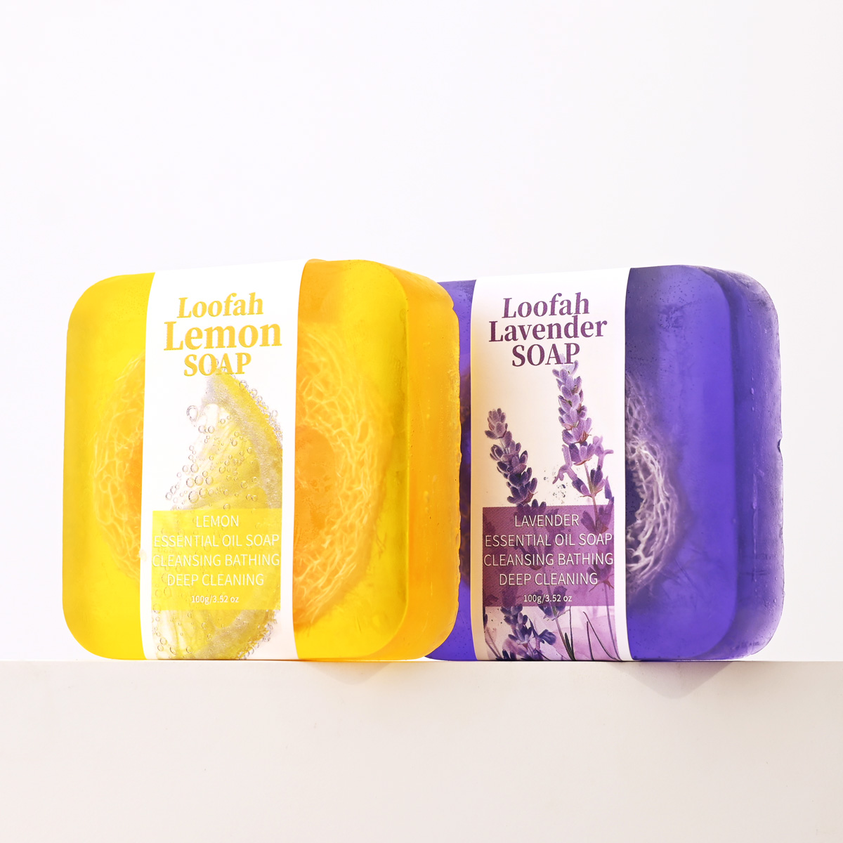 S+100g  Lavender Loofah Essent - Kojic Acid Soap บทวิจารณ์และราคา