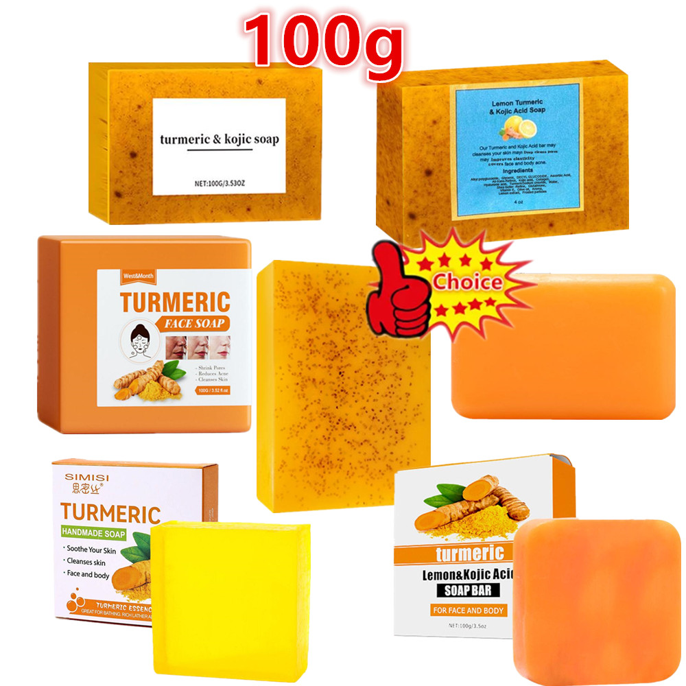 100g Turmeric Hand Made Soap,  - Kojic Acid Soap บทวิจารณ์และราคา