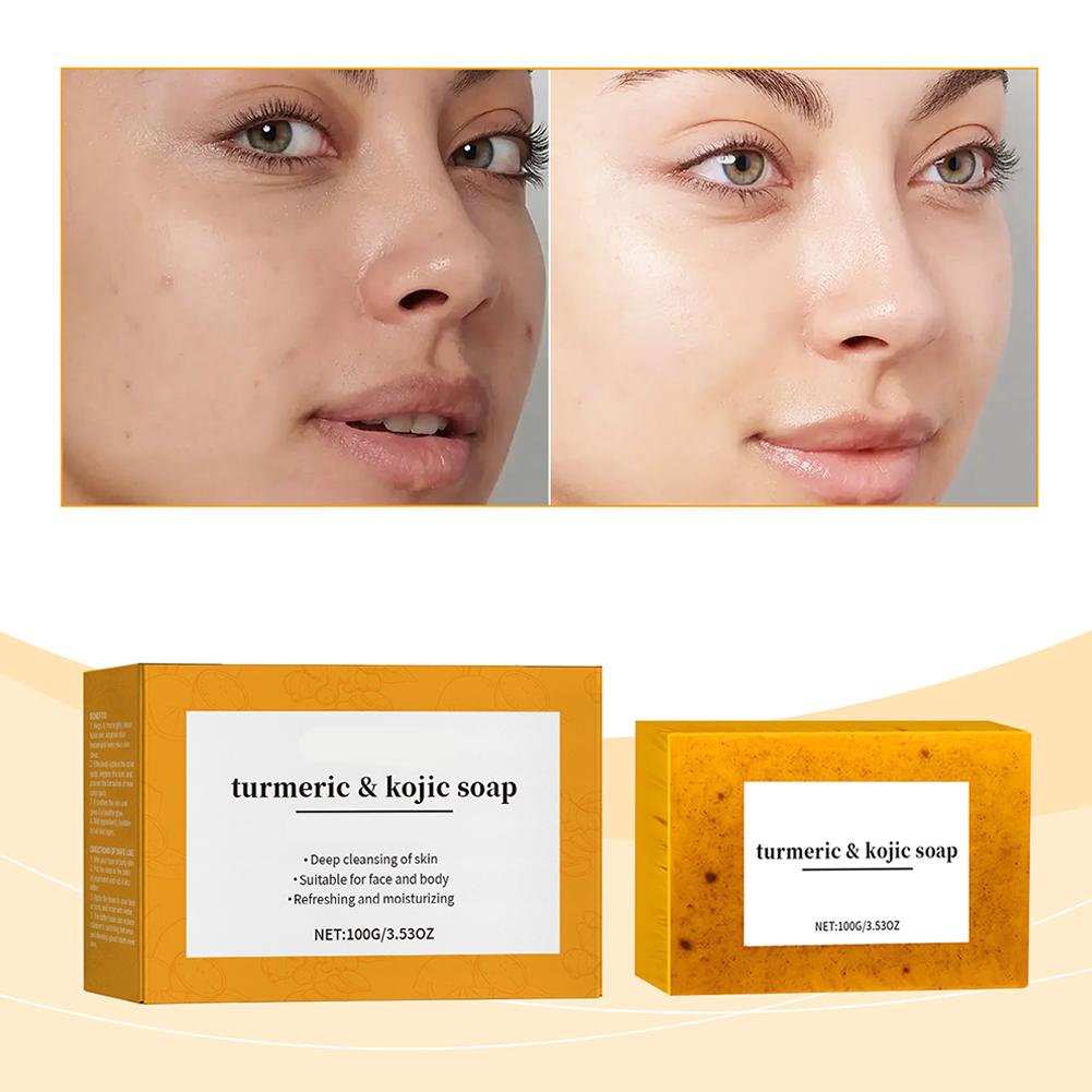 100g Turmeric Hand Made Soap,  - Kojic Acid Soap บทวิจารณ์และราคา