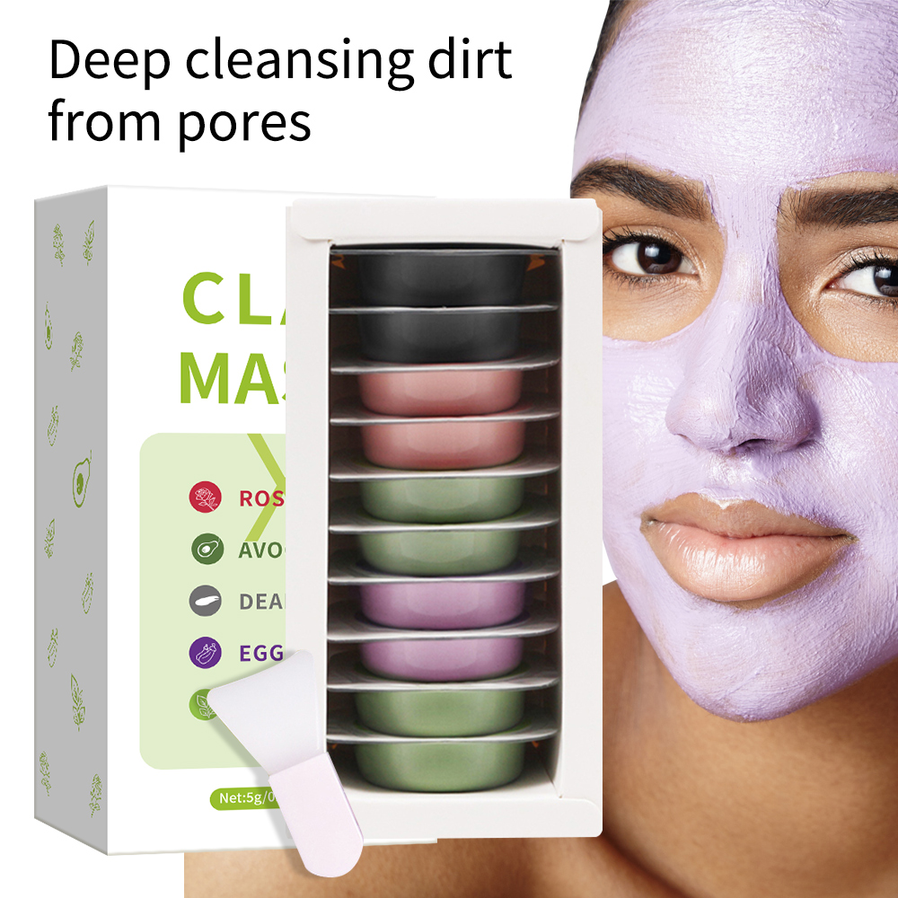 5g*10pcs clay mud mask set hya - Bentonite Clay Mask บทวิจารณ์และราคา
