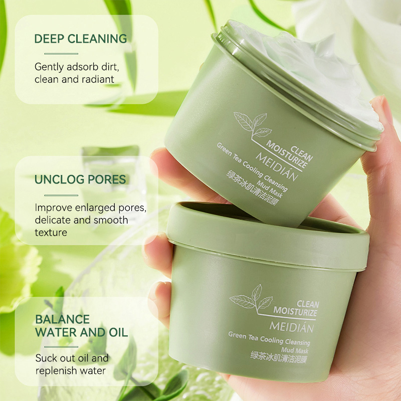Green Tea Ice Mud Mask Cleansi - Bentonite Clay Mask บทวิจารณ์และราคา