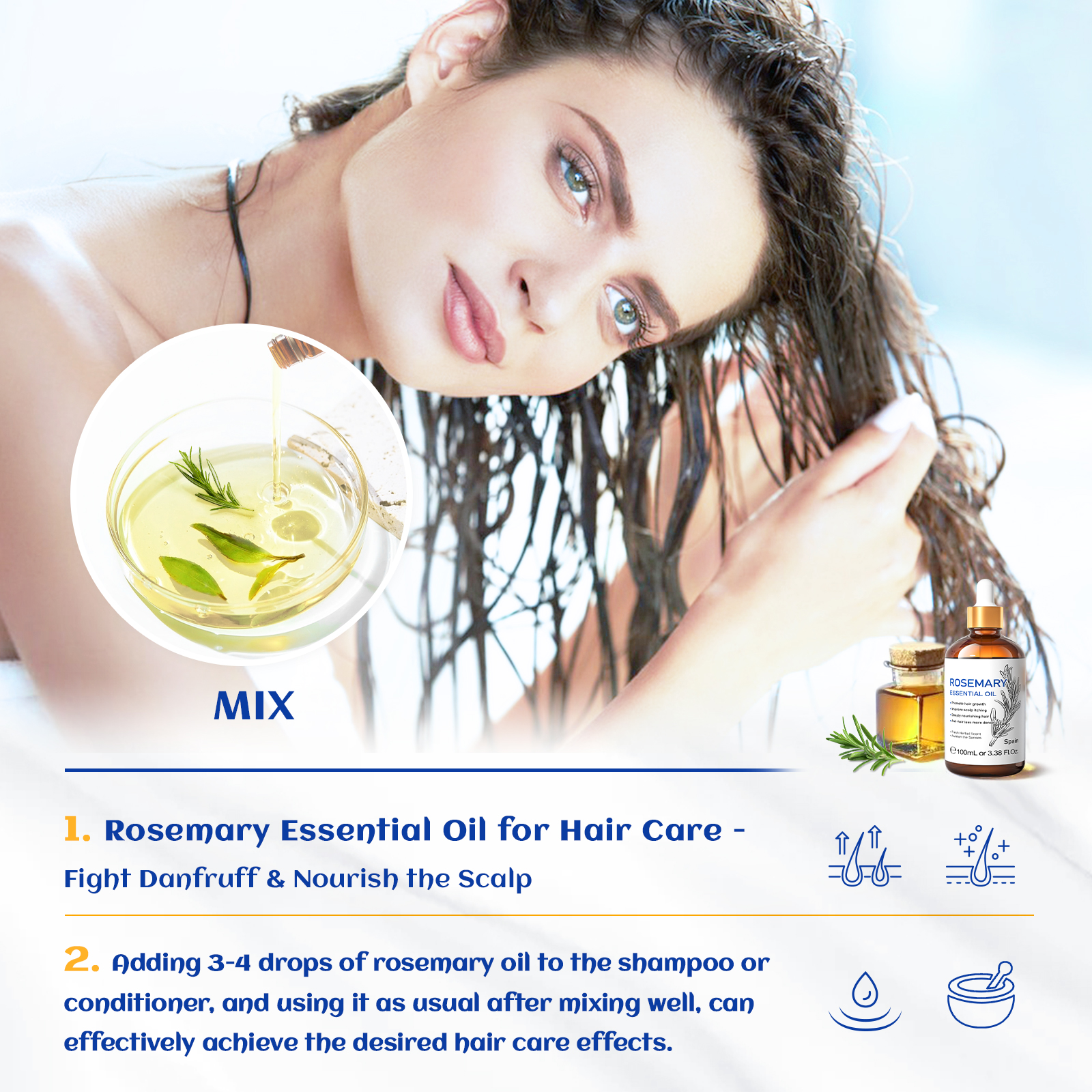 HIQILI 100% Pure Rosemary Esse - Skincare Skin 1004 บทวิจารณ์และราคา