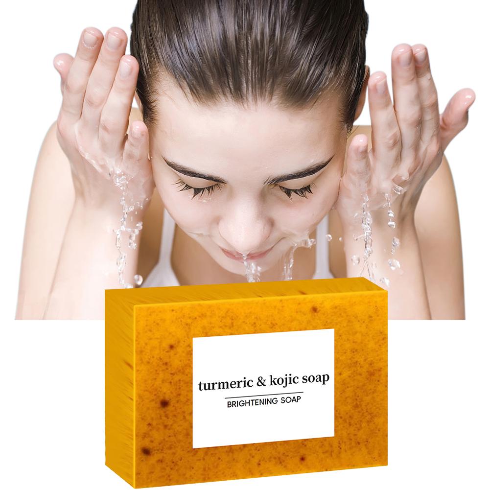1/3/5/10PCS Turmeric Hand Made - Kojic Acid Soap บทวิจารณ์และราคา