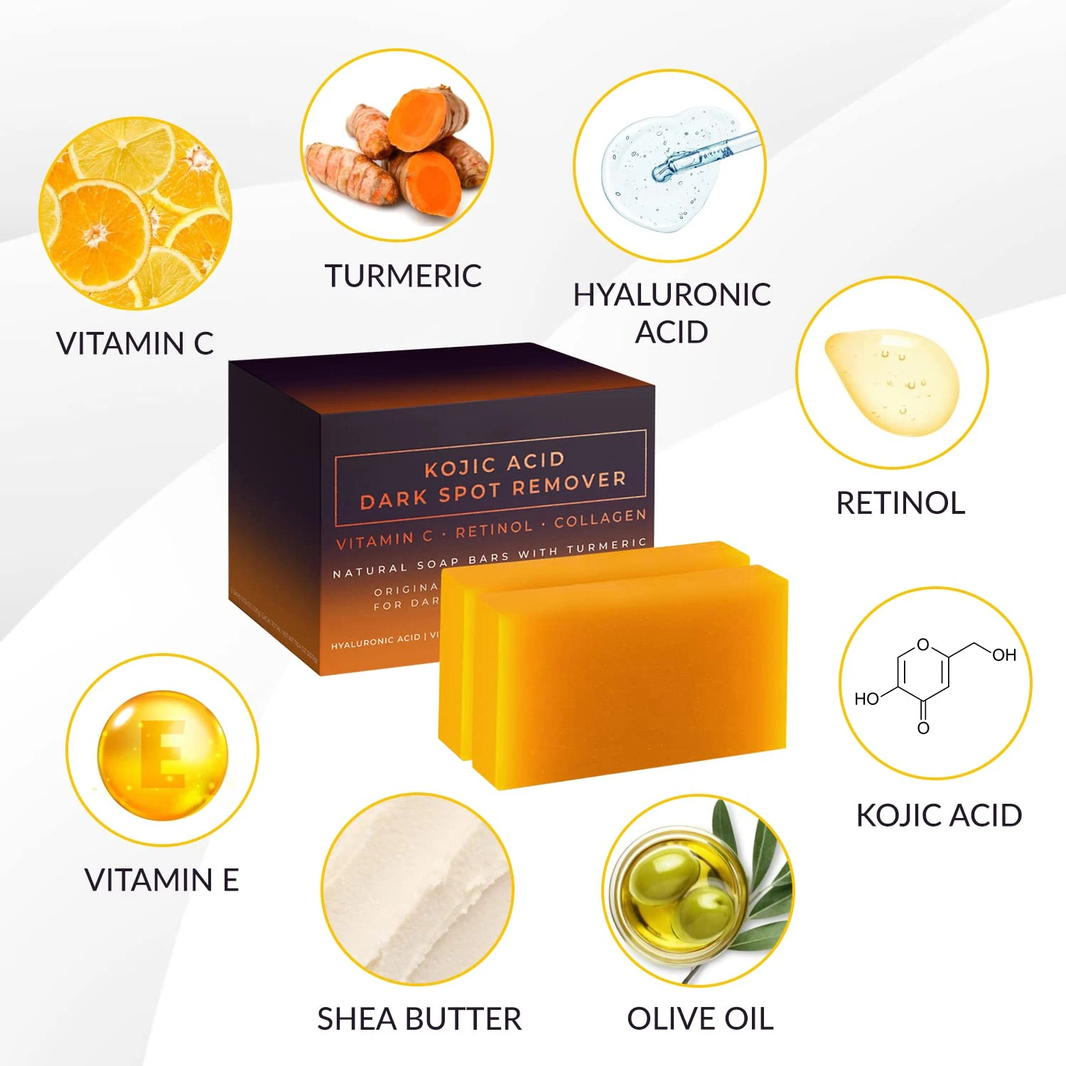 Kojic Acid Dark Spot Remover W - Kojic Acid Soap บทวิจารณ์และราคา
