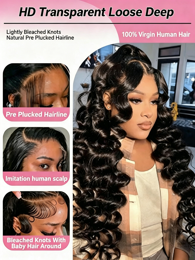 13x6 HD Loose Deep Wave Lace F - Skincare Only You บทวิจารณ์และราคา