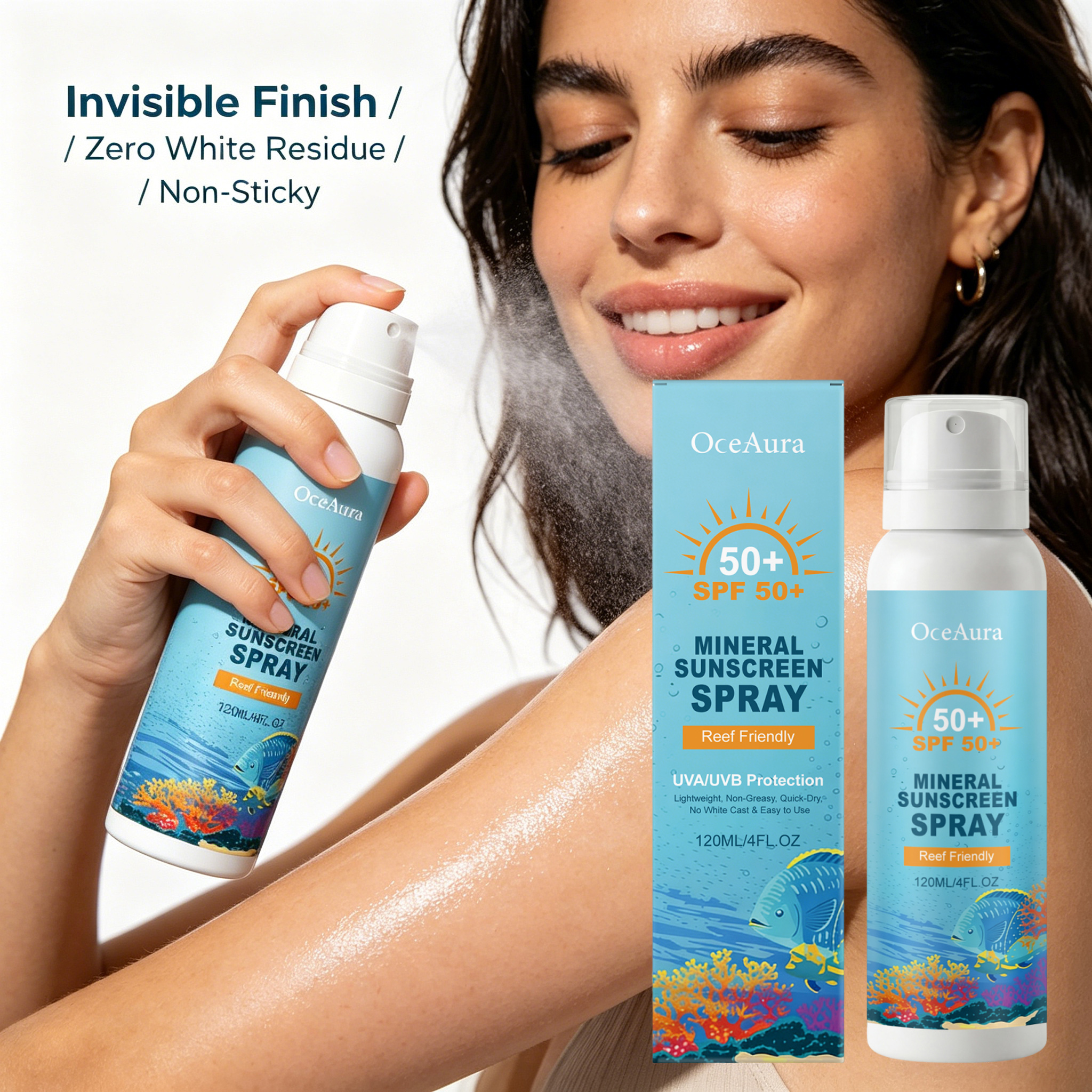 SFP 50+ Mineral Body Mist Phys - Physical Sunscreen Mineral บทวิจารณ์และราคา