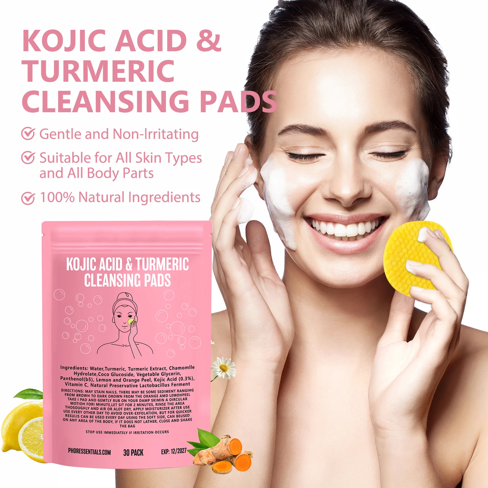 30pcs Turmeric Kojic Acid Clea - Kojic Acid Soap บทวิจารณ์และราคา