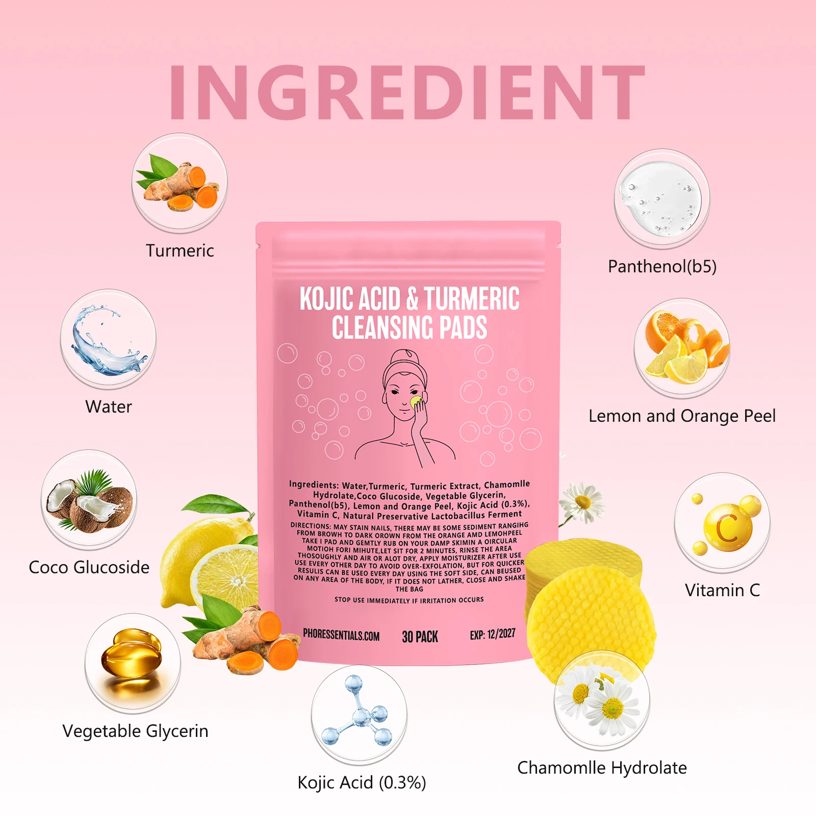 30pcs Turmeric Kojic Acid Clea - Kojic Acid Soap บทวิจารณ์และราคา