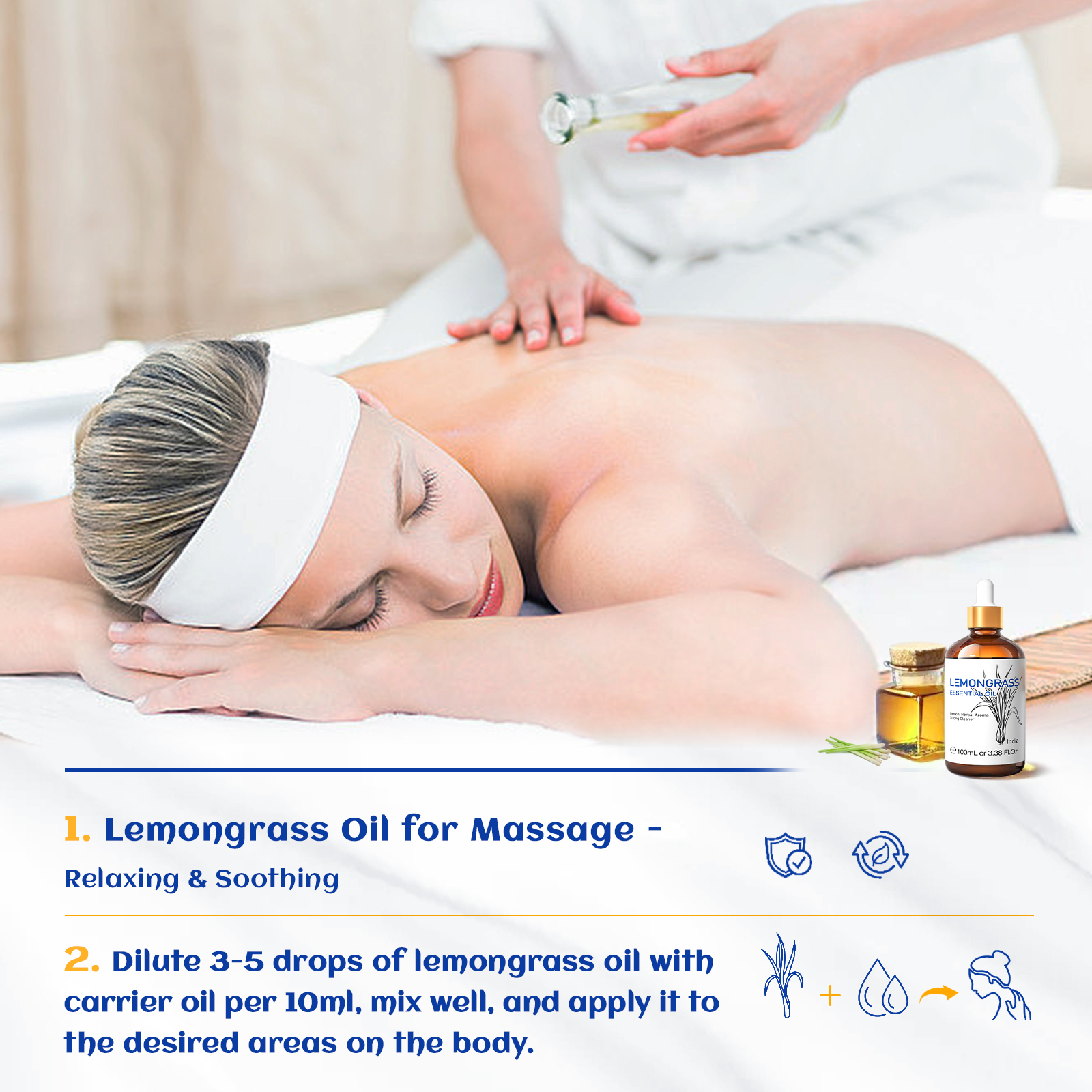 HIQILI 100% Pure Lemongrass Es - Skincare Skin 1004 บทวิจารณ์และราคา