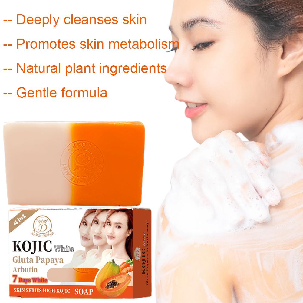 Papaya & Turmeric Handmade Soa - Kojic Acid Soap บทวิจารณ์และราคา